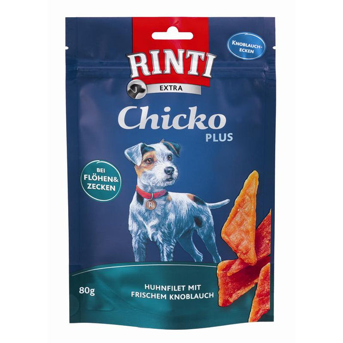 Hundeleckerli Rinti Extra Chicko Knoblauchecken 80g – Finnern
