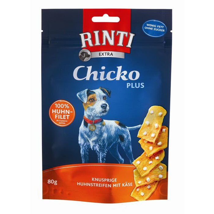 Hundeleckerli Extra Chicko Plus Käsewürfel 80g – Rinti