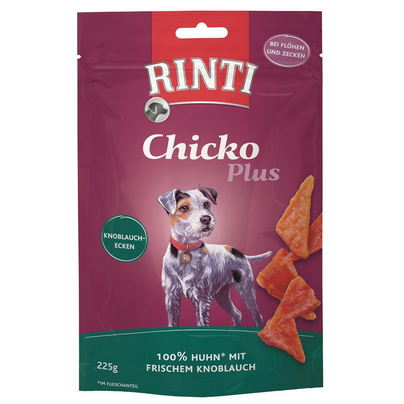 Hundeleckerli Chicko Plus Knoblauchecken 225 g – Rinti