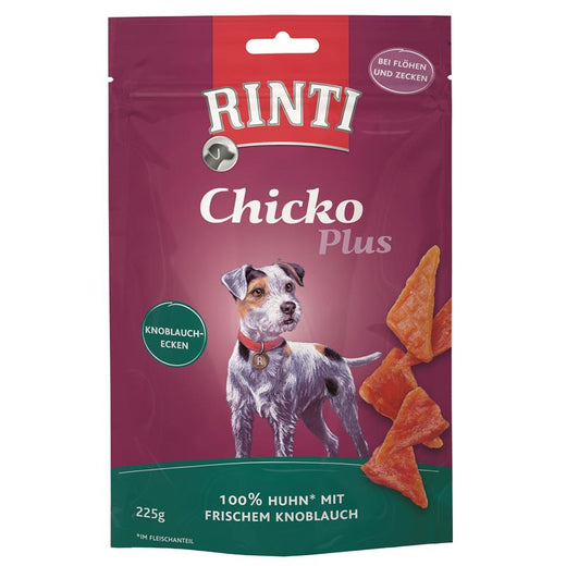 Hundeleckerli Chicko Plus Knoblauchecken 225 g – Rinti