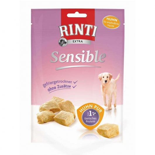 Nassfutter Hund Huhn – kleiner Snack, Zwischenmahlzeit, 120 g – Rinti Sensible