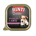 Hundenassfutter Schale Feinest Geflügel Pur & Ente 150g, 11er Pack | Rinti