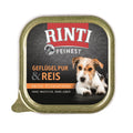Hundenassfutter Schale Feinest Geflügel Pur & Reis 150g, 11er Pack | Rinti