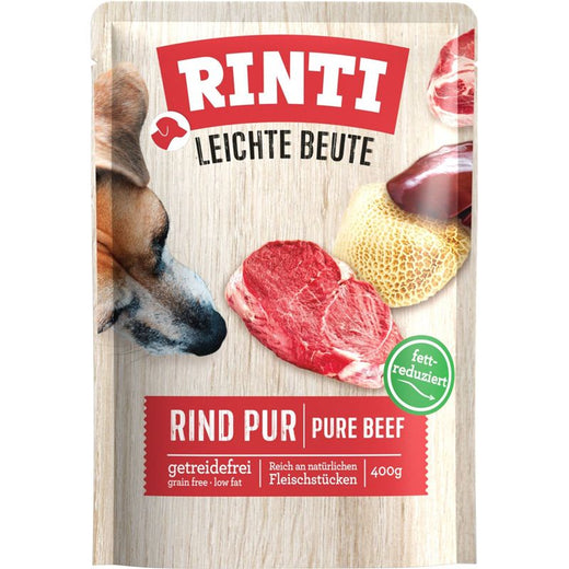 Hundenassfutter PB Leichte Beute Rind Pur 400g, 10er Pack – Rinti