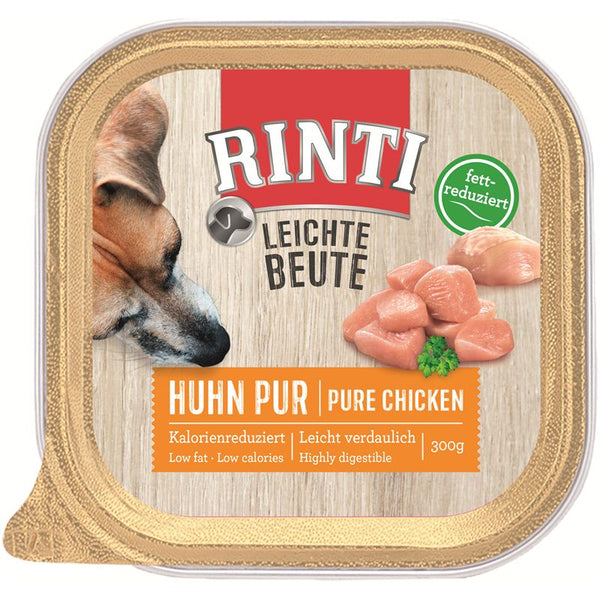 Hundenassfutter Schale Leichte Beute Huhn 300g, 9er Pack – Rinti