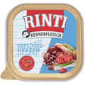 Hundenassfutter Schale Kennerfleisch mit Geflügelherzen 300g, 9er Pack | Rinti
