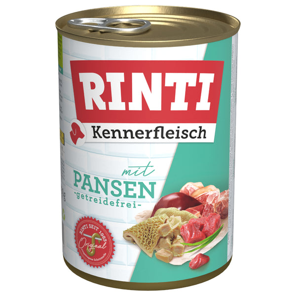 Hundenassfutter Rinti Kennerfleisch Pansen, 12er Pack – Finnern