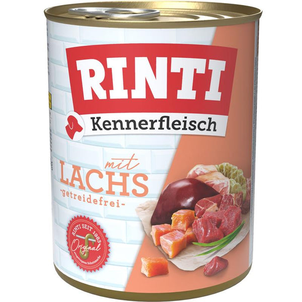 Hundenassfutter Kennerfleisch Lachs, 12er Pack – Rinti
