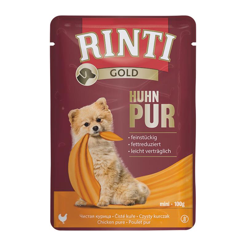 Hundenassfutter PB Gold Huhn Pur 100g, 10er Pack – Rinti
