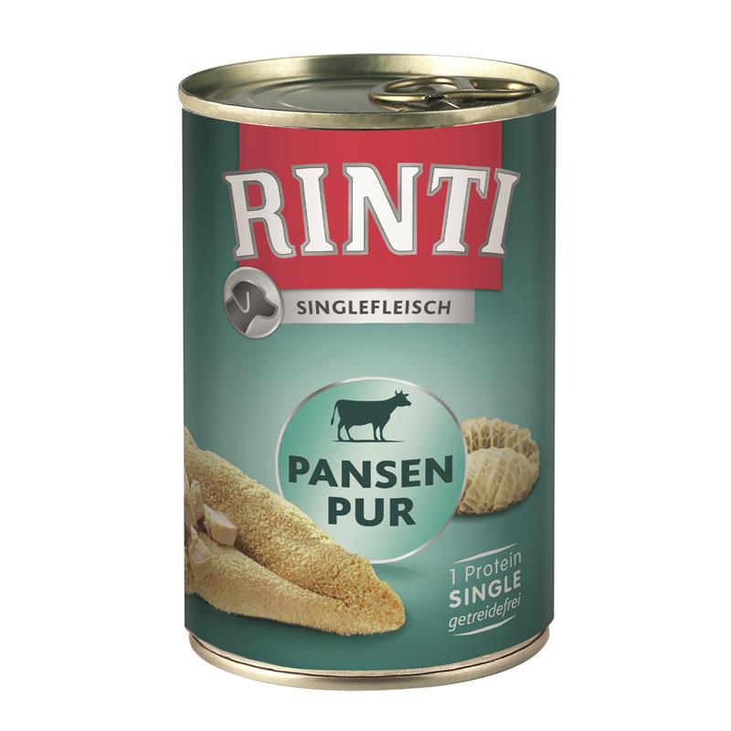 Hundenassfutter Singlefleisch Pansen Pur – Rinti
