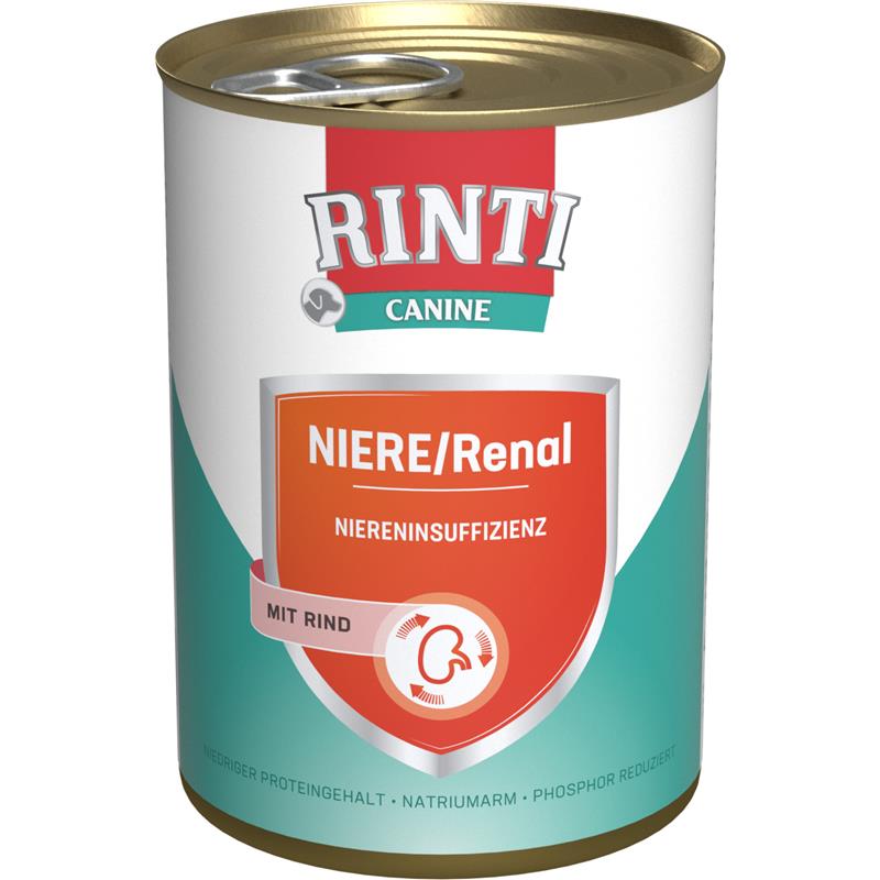 Hundenassfutter Dose Canine Niere/Renal Rind – Rinti