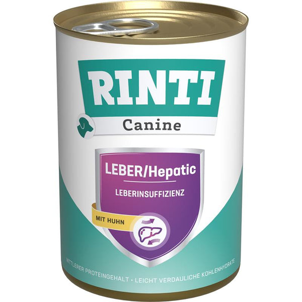 Hundenassfutter Dose Canine Leber mit Huhn 400g, 12er Pack – Rinti