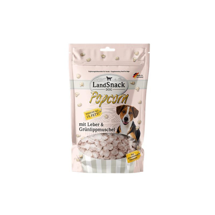 LandSnack für Hunde Popcorn mit Leber und Grünlippmuschel, 100g – Landfleisch