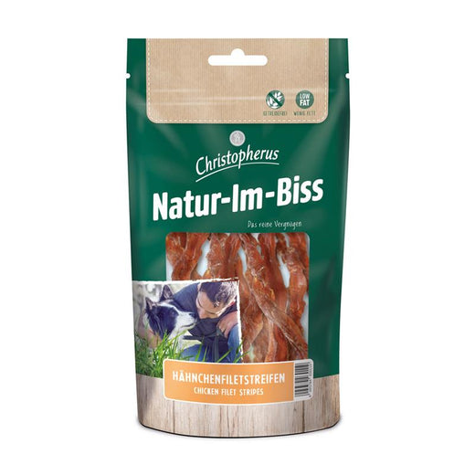 Kaustreifen für Hunde Christopherus Hähnchenfiletstreifen 70g, 12er Pack – Allco Dog