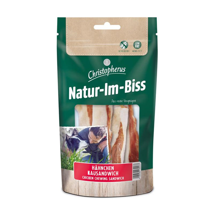 Hundeleckerli Kausandwich 70g, 12er Pack – Christopherus Hund