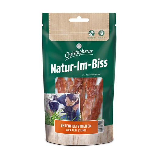 Kaustreifen für Hunde Entenfiletstreifen 70g, 12er Pack – Christopherus Hund