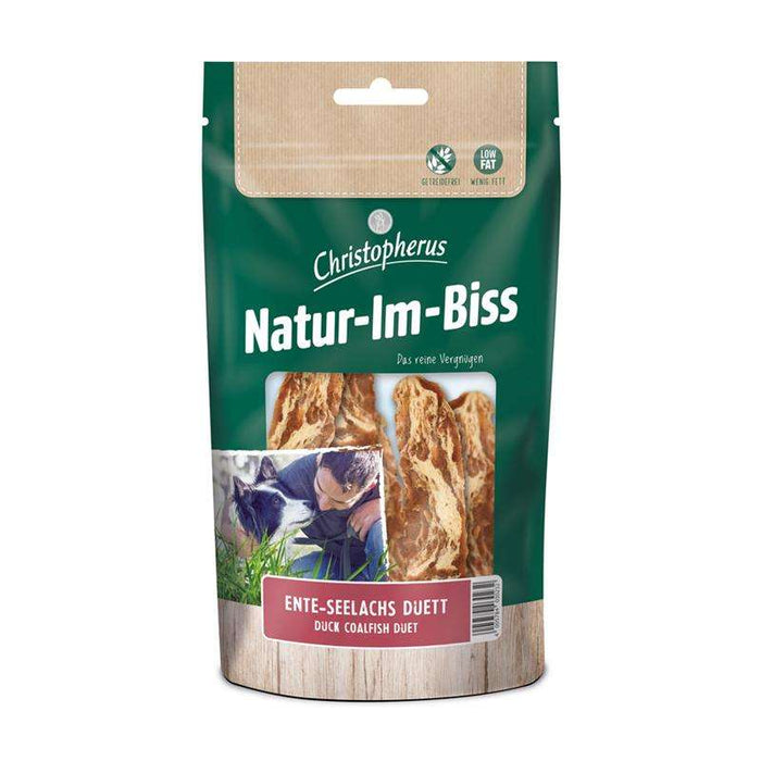 Hundeleckerli Ente-Seelachs-Duett 70g, 12er Pack – Christopherus Hund