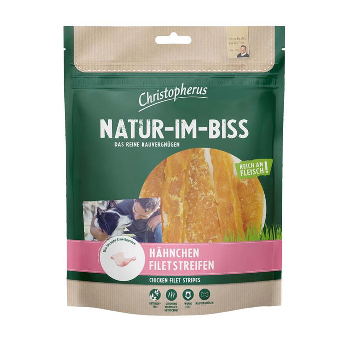 Kaustreifen für Hunde Hähnchenfiletstreifen 300g, 5er Pack – Christopherus Hund