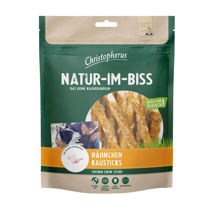 Kaustangen für Hunde Hähnchen Kausticks 300g, 5er Pack – Christopherus Hund