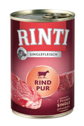Hundenassfutter Rinti Singlefleisch Rind pur 400g, 12er Pack | Finnern