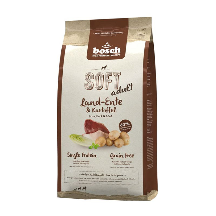 Hundetrockenfutter Soft Land-Ente & Kartoffel – Bosch