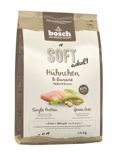 Hundetrockenfutter Soft Hühnchen & Banane – Bosch