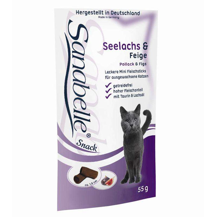 Katzensnacks mit Seelachs & Feige 55g – Sanabelle