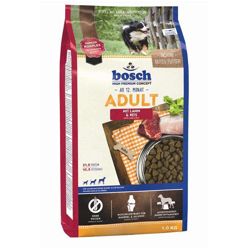 Hundetrockenfutter Adult Lamm & Reis – Bosch