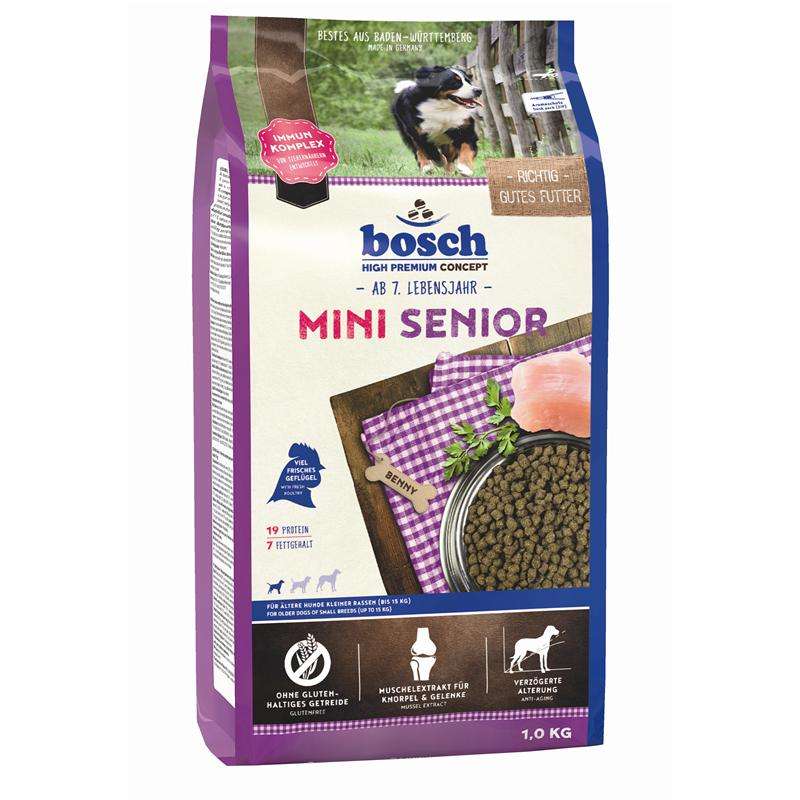 Hundetrockenfutter Mini Senior – Bosch