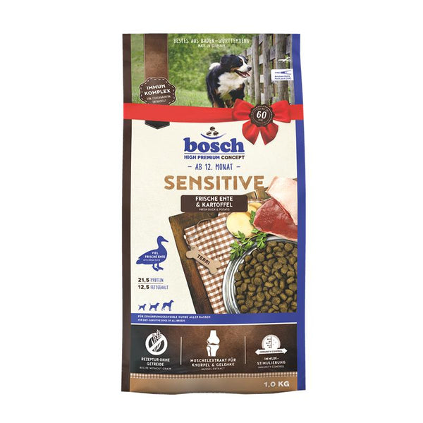 Hundetrockenfutter Sensitive Ente & Kartoffel – Bosch