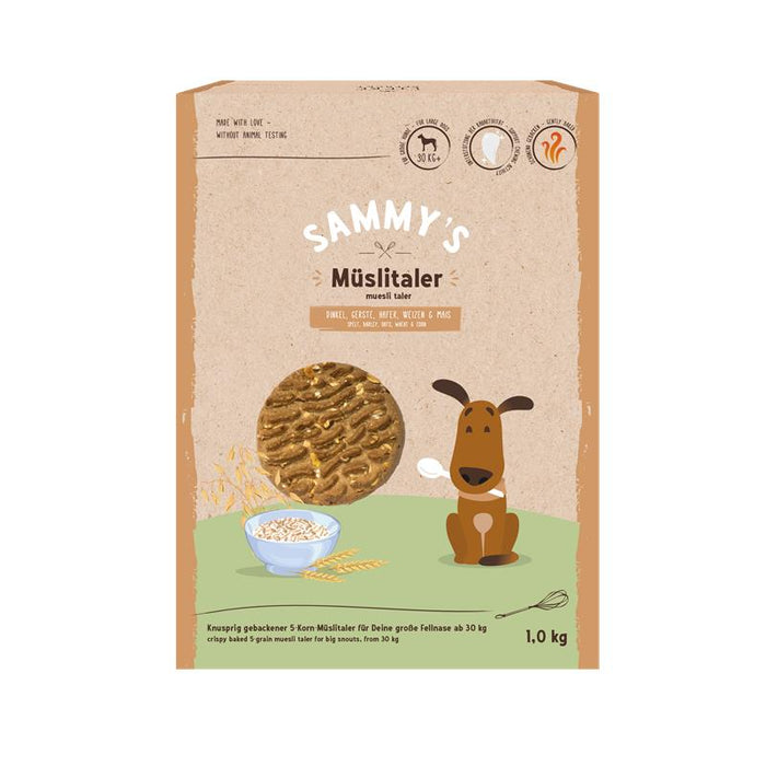 Hundeleckerli Sammys Müslitaler 1kg, 4er Pack – Bosch