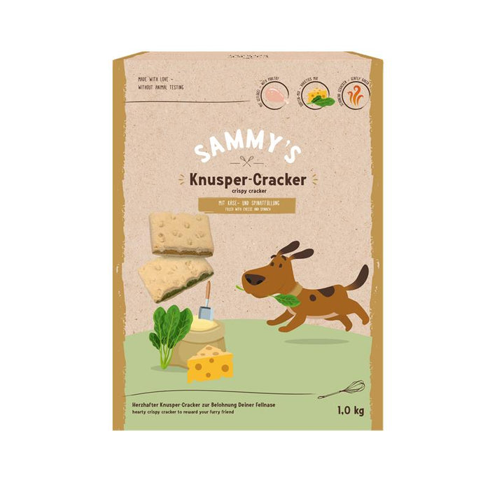 Hundeleckerli Sammys Knusper-Cracker 1kg, 4er Pack – Bosch