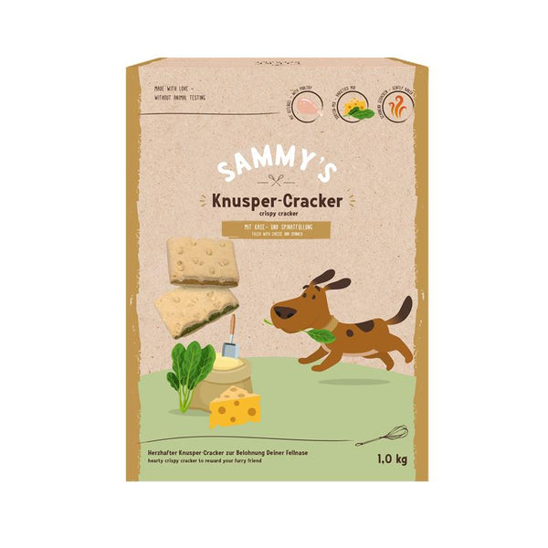 Hundeleckerli Sammys Knusper-Cracker 1kg, 4er Pack – Bosch