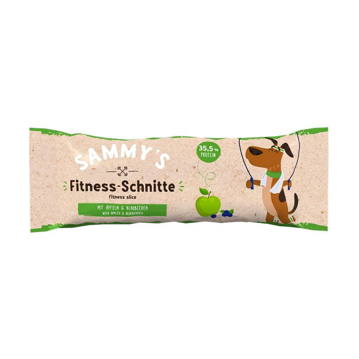 Hundeleckerli Sammys Fitness-Schnitte mit Äpfeln & Blaubeeren 25g, 20er Pack – Bosch
