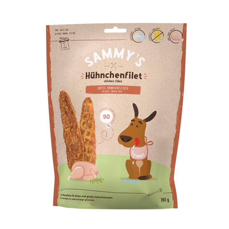 Hundeleckerli Sammys Hühnchenfilet 190g, 6er Pack – Bosch