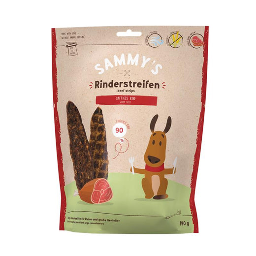Rinderstreifen für Hunde Sammys 190g, 6er Pack – Bosch