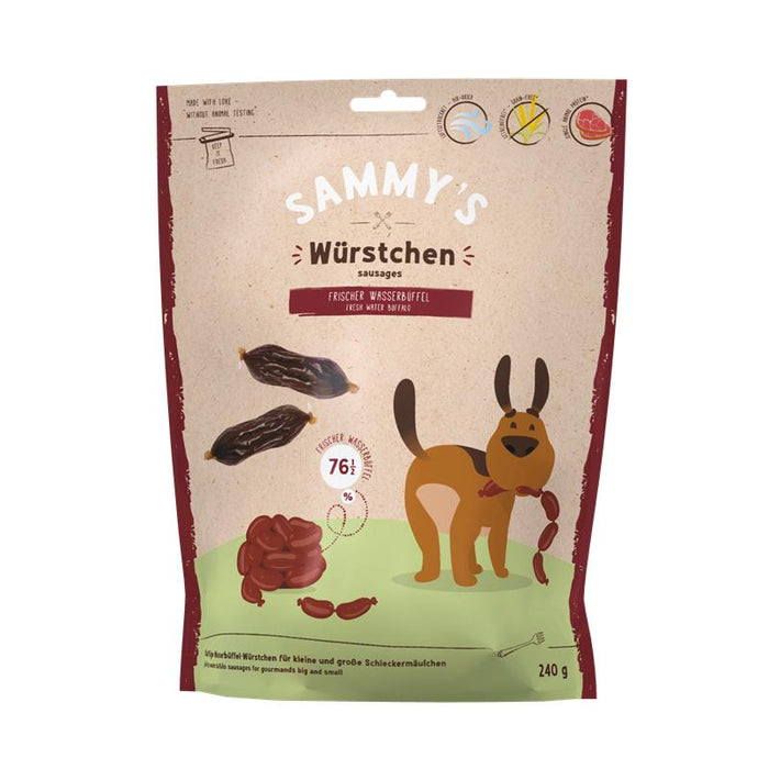 Hundeleckerli Sammys Würstchen Wasserbüffel 240g, 6er Pack – Bosch