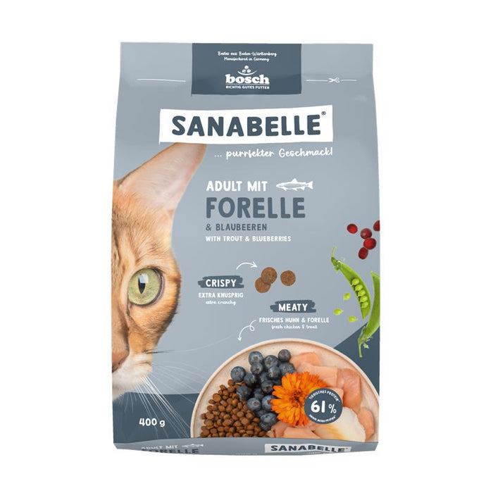 Katzentrockenfutter Adult mit Forelle – Sanabelle