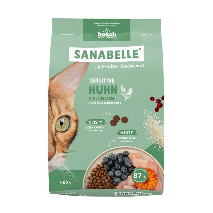 Katzentrockenfutter Sensitive Huhn – Sanabelle