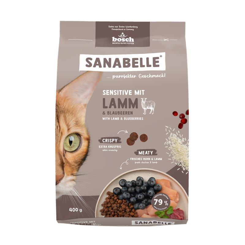Katzentrockenfutter Sensitive mit Lamm – Sanabelle