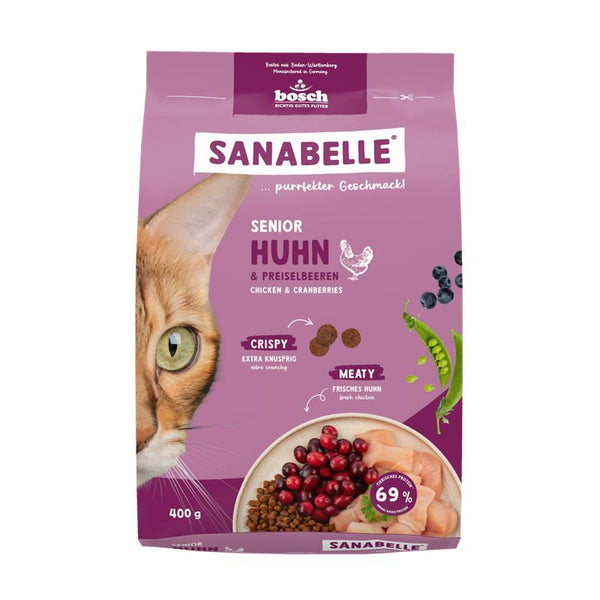 Katzentrockenfutter Senior Huhn – Sanabelle