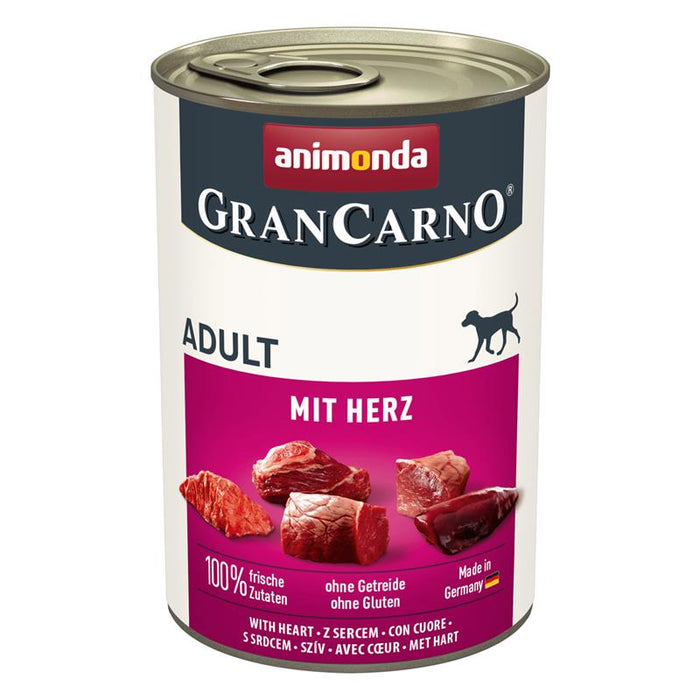 Hundenassfutter GranCarno Adult mit Herz, 6er Pack – Animonda