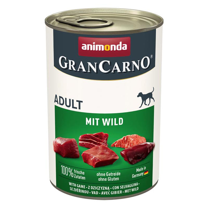 Hundenassfutter GranCarno Adult mit Wild, 6er Pack – Animonda