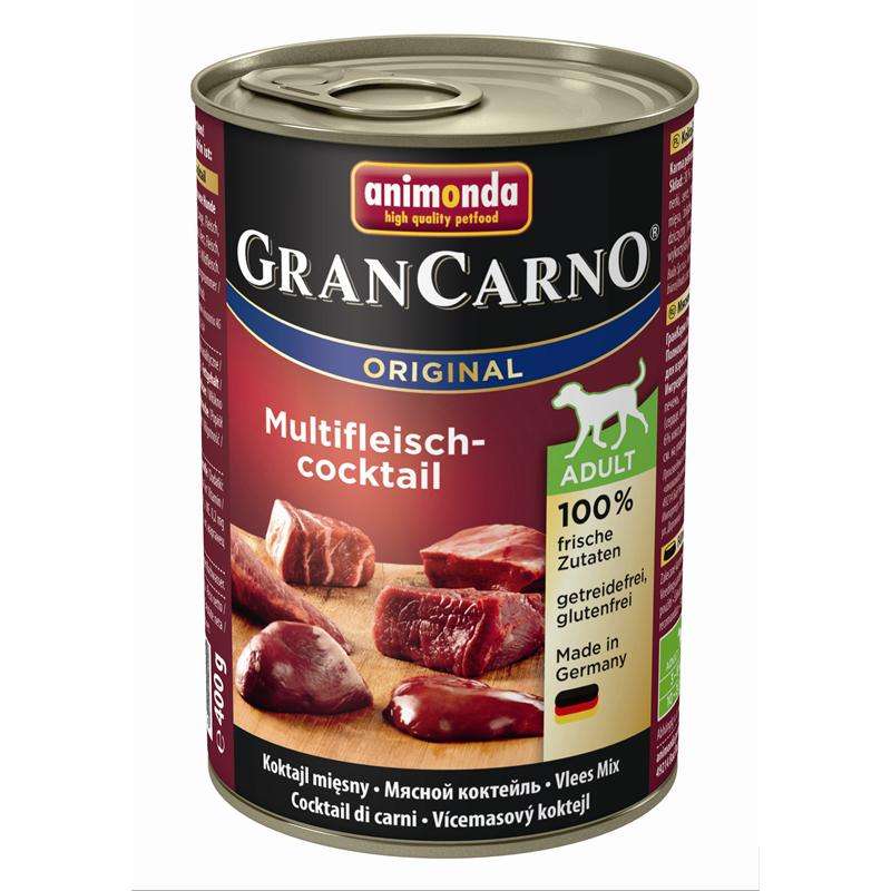 Hundenassfutter Dose GranCarno Adult Multi, Fleischcocktail 400g, 6er Pack – Animonda Dog