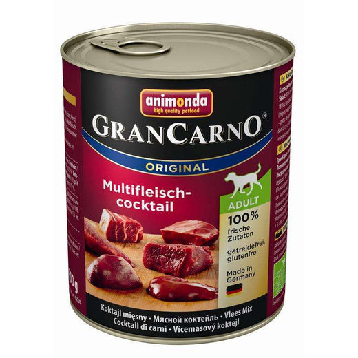 Hundenassfutter GranCarno Adult Multi-Fleischcocktail 800g, 6er Pack – Animonda Dog