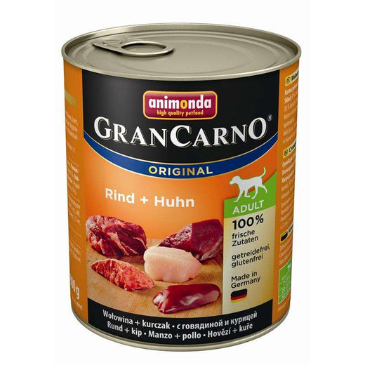 Hundenassfutter GranCarno Adult Rind & Huhn 800g, 6er Pack – Animonda Dog