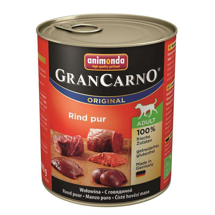 Hundenassfutter GranCarno Adult Rind 800g, 6er Pack – Animonda Dog