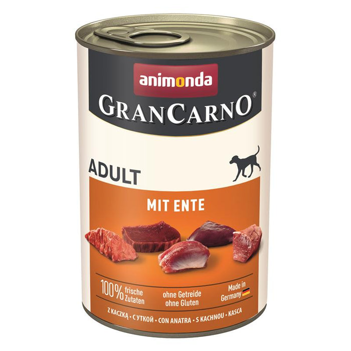Hundenassfutter GranCarno Adult mit Ente, 6er Pack – Animonda Dog