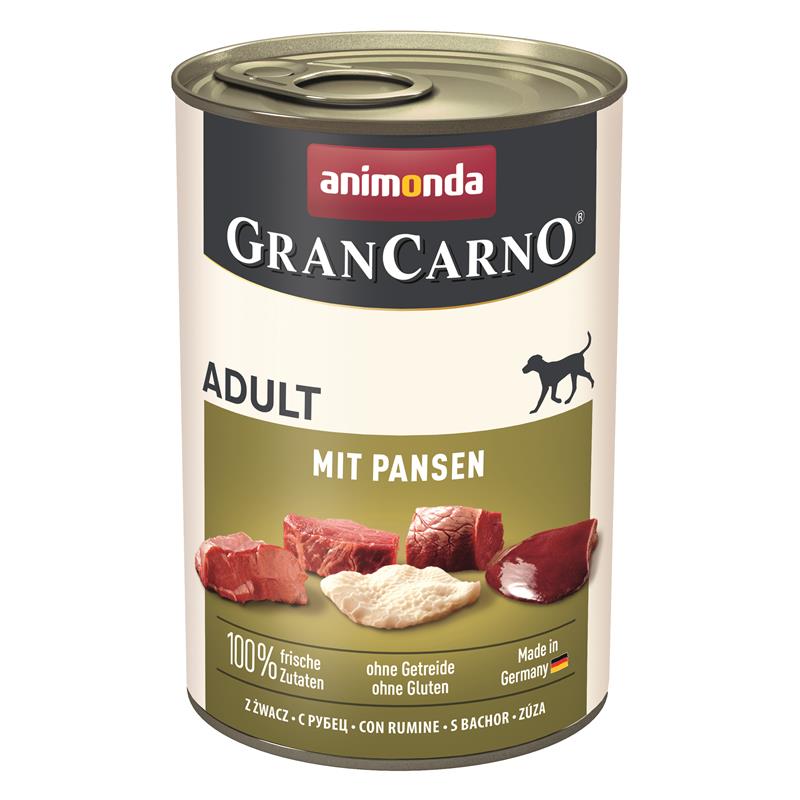 Hundenassfutter GranCarno Adult mit Pansen, 800 g, 6er Pack – Animonda Dog