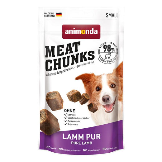 Hundeleckerli Meat Chunks Lamm pur 60g, 8er Pack – Animonda Dog